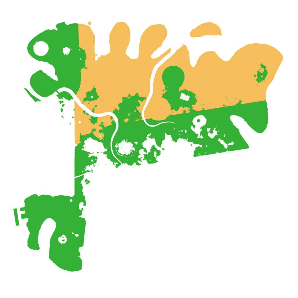Biome Rust Map: Procedural Map, Size: 3500, Seed: 977922249