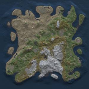 Thumbnail Rust Map: Procedural Map, Size: 3900, Seed: 6599312, 18 Monuments