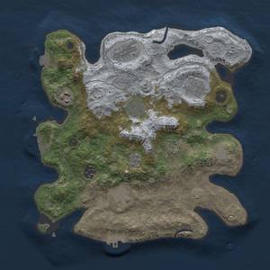 Thumbnail Rust Map: Procedural Map, Size: 3200, Seed: 1424, 16 Monuments