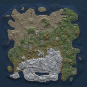 Thumbnail Rust Map: Procedural Map, Size: 4500, Seed: 1604846358, 19 Monuments