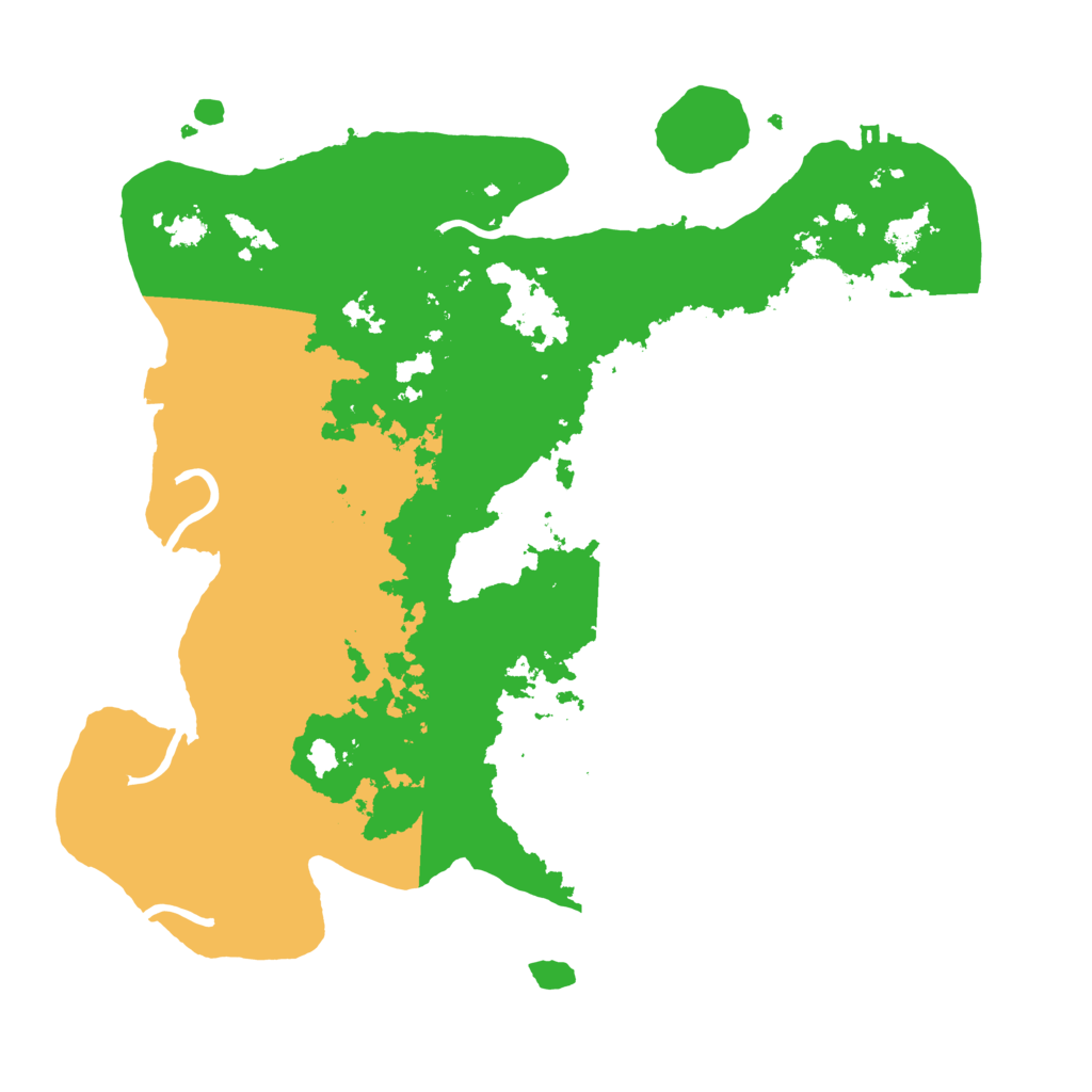 Biome Rust Map: Procedural Map, Size: 3500, Seed: 81083089