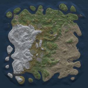 Thumbnail Rust Map: Procedural Map, Size: 4500, Seed: 1670540912, 18 Monuments