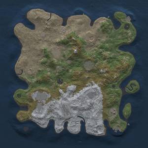 Thumbnail Rust Map: Procedural Map, Size: 3750, Seed: 163892109, 18 Monuments