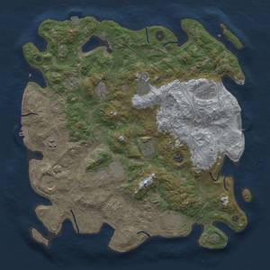 Thumbnail Rust Map: Procedural Map, Size: 4250, Seed: 663634256, 19 Monuments