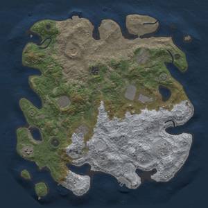 Thumbnail Rust Map: Procedural Map, Size: 3800, Seed: 232291224, 17 Monuments