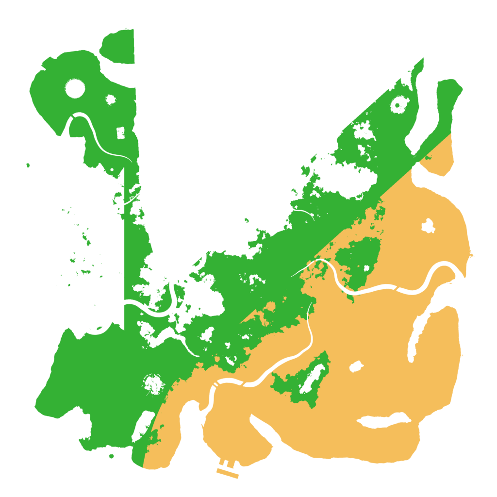 Biome Rust Map: Procedural Map, Size: 4500, Seed: 66543