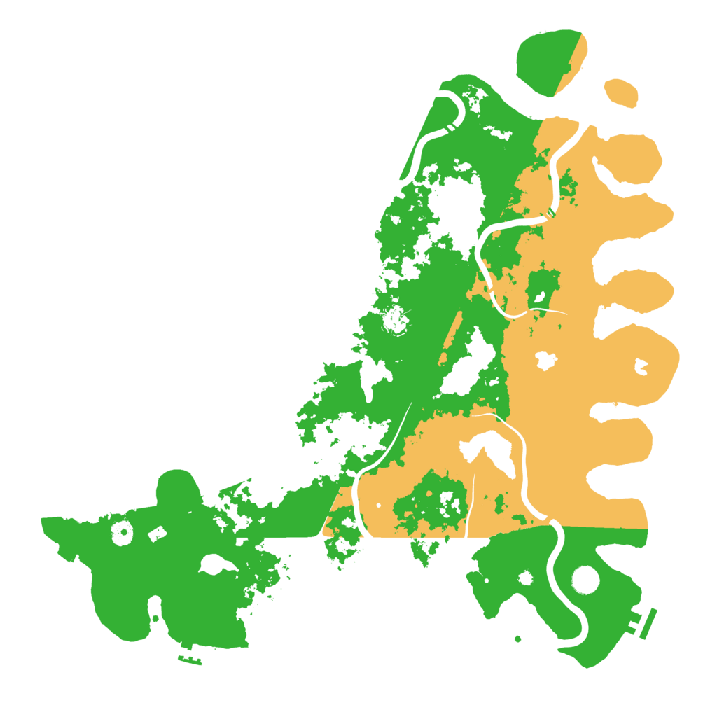 Biome Rust Map: Procedural Map, Size: 4500, Seed: 830158