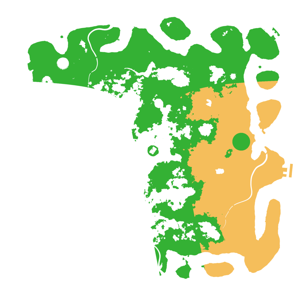 Biome Rust Map: Procedural Map, Size: 4500, Seed: 8710