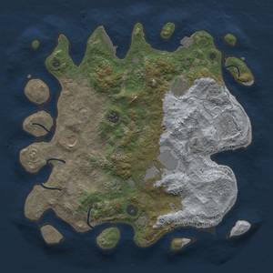 Thumbnail Rust Map: Procedural Map, Size: 3500, Seed: 2113881432, 14 Monuments