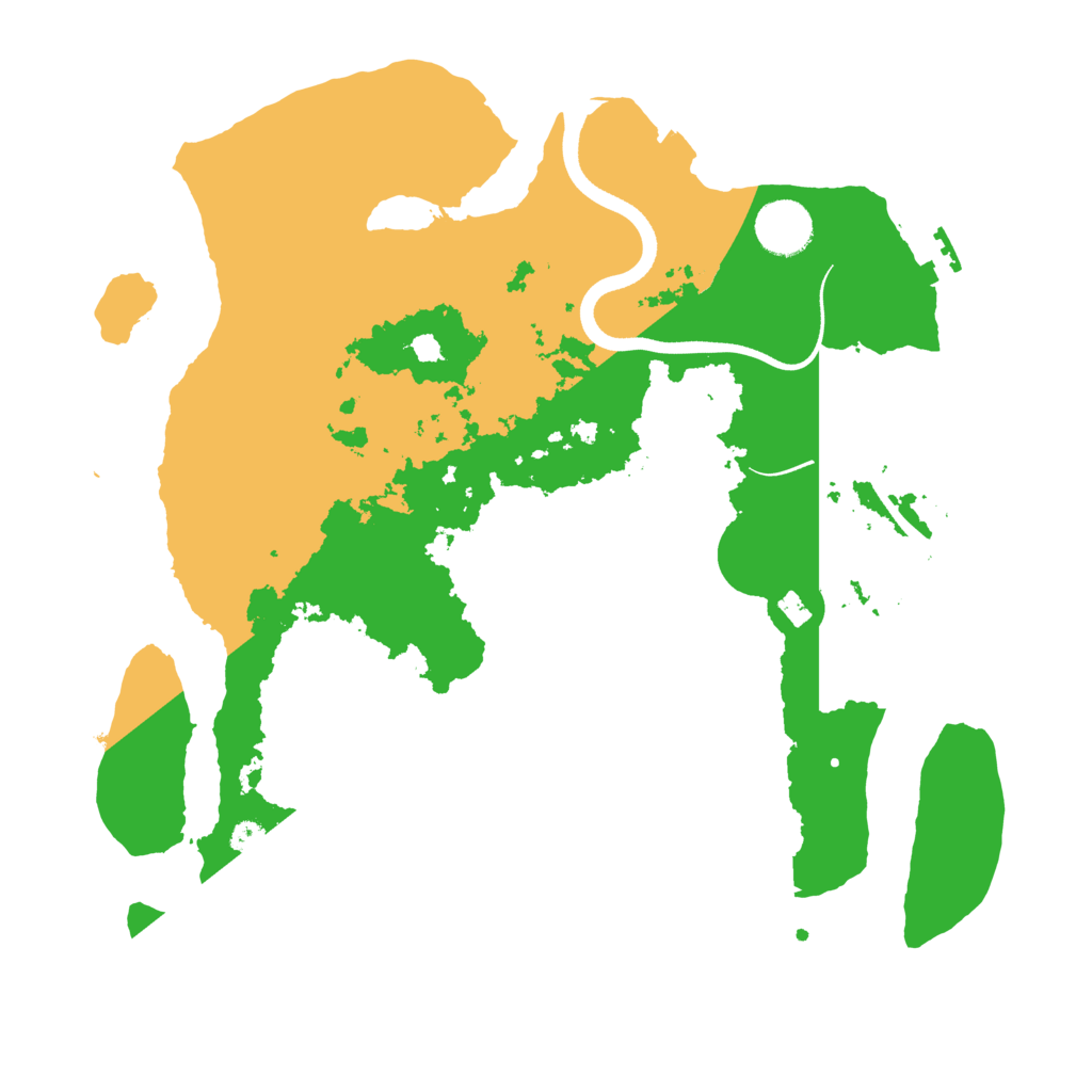 Biome Rust Map: Procedural Map, Size: 3500, Seed: 709092631