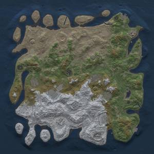 Thumbnail Rust Map: Procedural Map, Size: 4250, Seed: 664697698, 19 Monuments