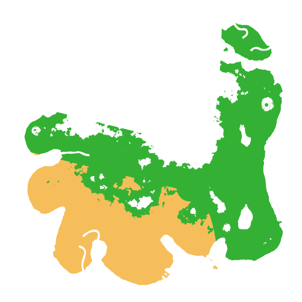 Biome Rust Map: Procedural Map, Size: 3500, Seed: 164167318