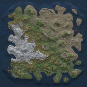 Thumbnail Rust Map: Procedural Map, Size: 4500, Seed: 2024048, 19 Monuments