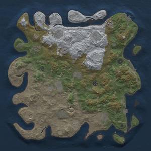 Thumbnail Rust Map: Procedural Map, Size: 4250, Seed: 2125483222, 19 Monuments