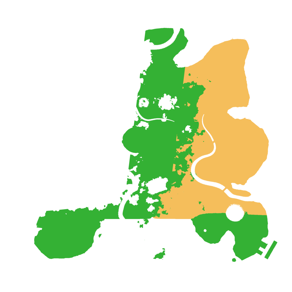 Biome Rust Map: Procedural Map, Size: 3000, Seed: 880621766