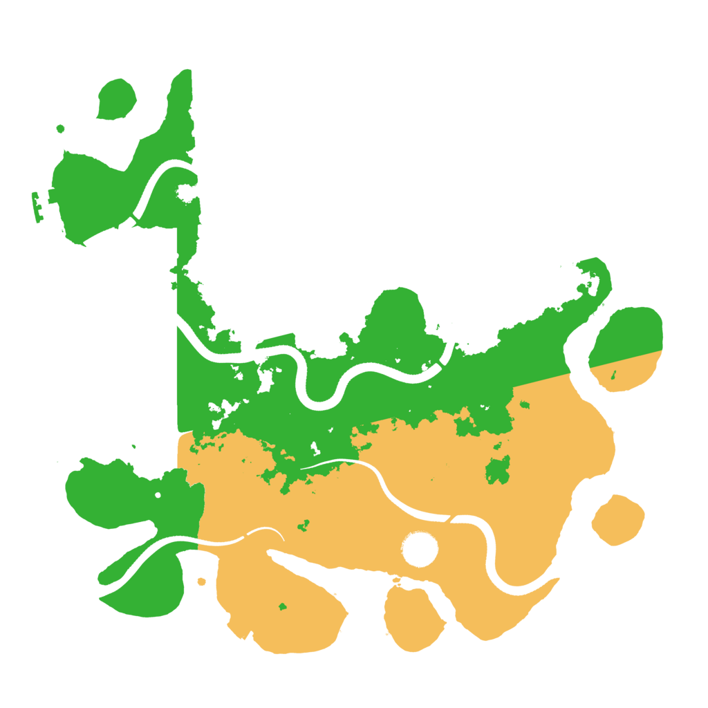 Biome Rust Map: Procedural Map, Size: 3500, Seed: 1625689141