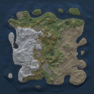 Thumbnail Rust Map: Procedural Map, Size: 3700, Seed: 1061971, 17 Monuments