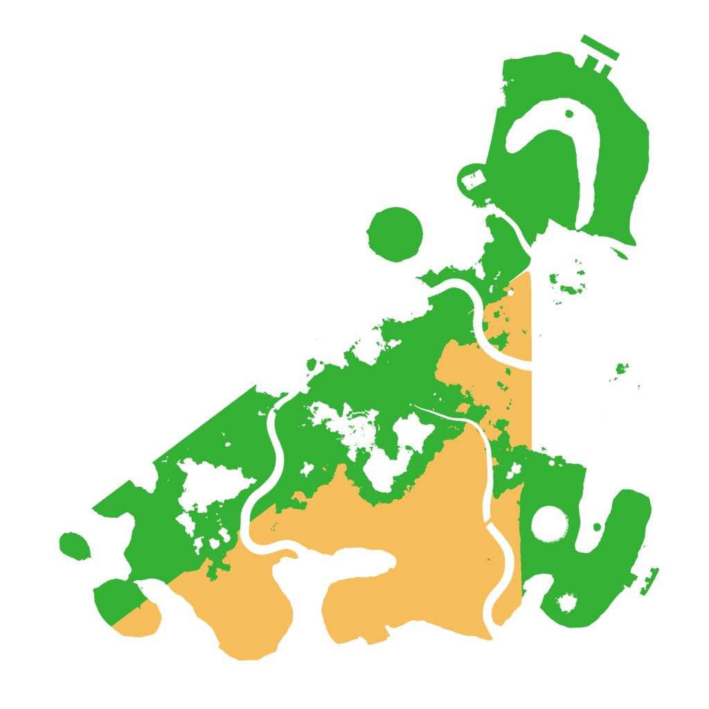 Biome Rust Map: Procedural Map, Size: 3500, Seed: 840778708