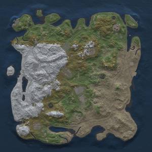 Thumbnail Rust Map: Procedural Map, Size: 4500, Seed: 654312, 19 Monuments