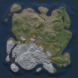 Thumbnail Rust Map: Procedural Map, Size: 3700, Seed: 541085232, 17 Monuments