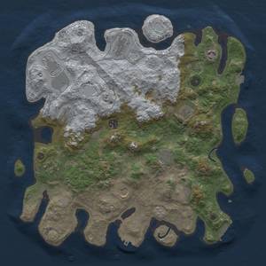 Thumbnail Rust Map: Procedural Map, Size: 4000, Seed: 1991429663, 19 Monuments