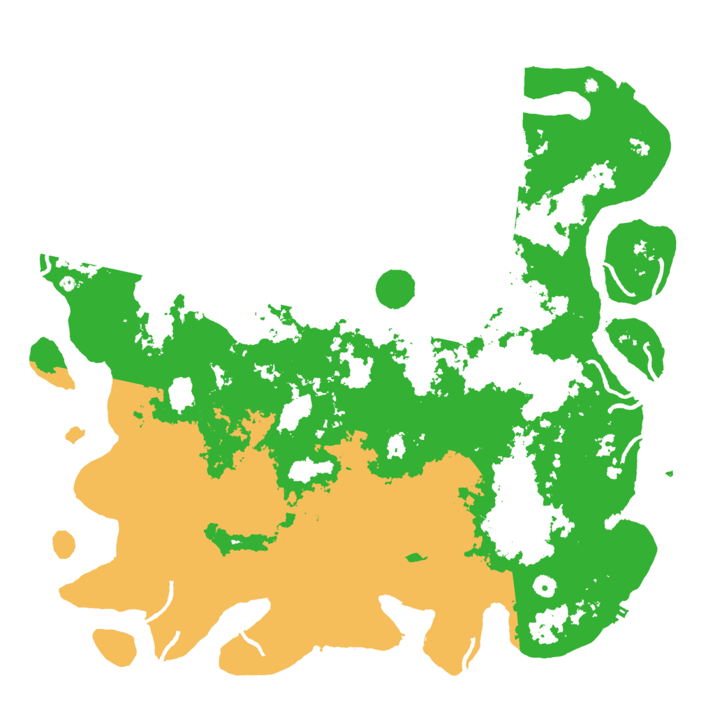 Biome Rust Map: Procedural Map, Size: 5000, Seed: 2127295946