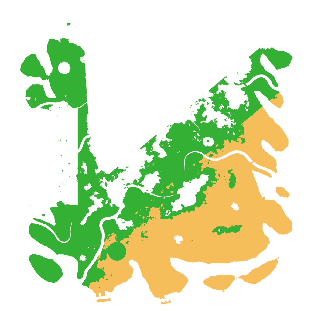 Biome Rust Map: Procedural Map, Size: 4500, Seed: 1732679763