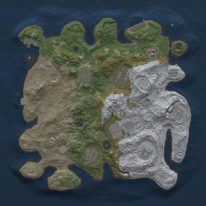 Thumbnail Rust Map: Procedural Map, Size: 3500, Seed: 1785602693, 18 Monuments