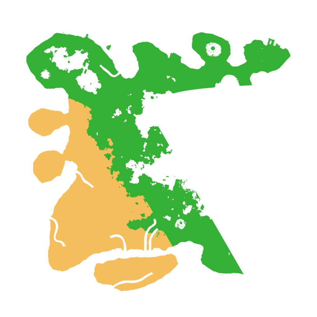 Biome Rust Map: Procedural Map, Size: 3200, Seed: 8812