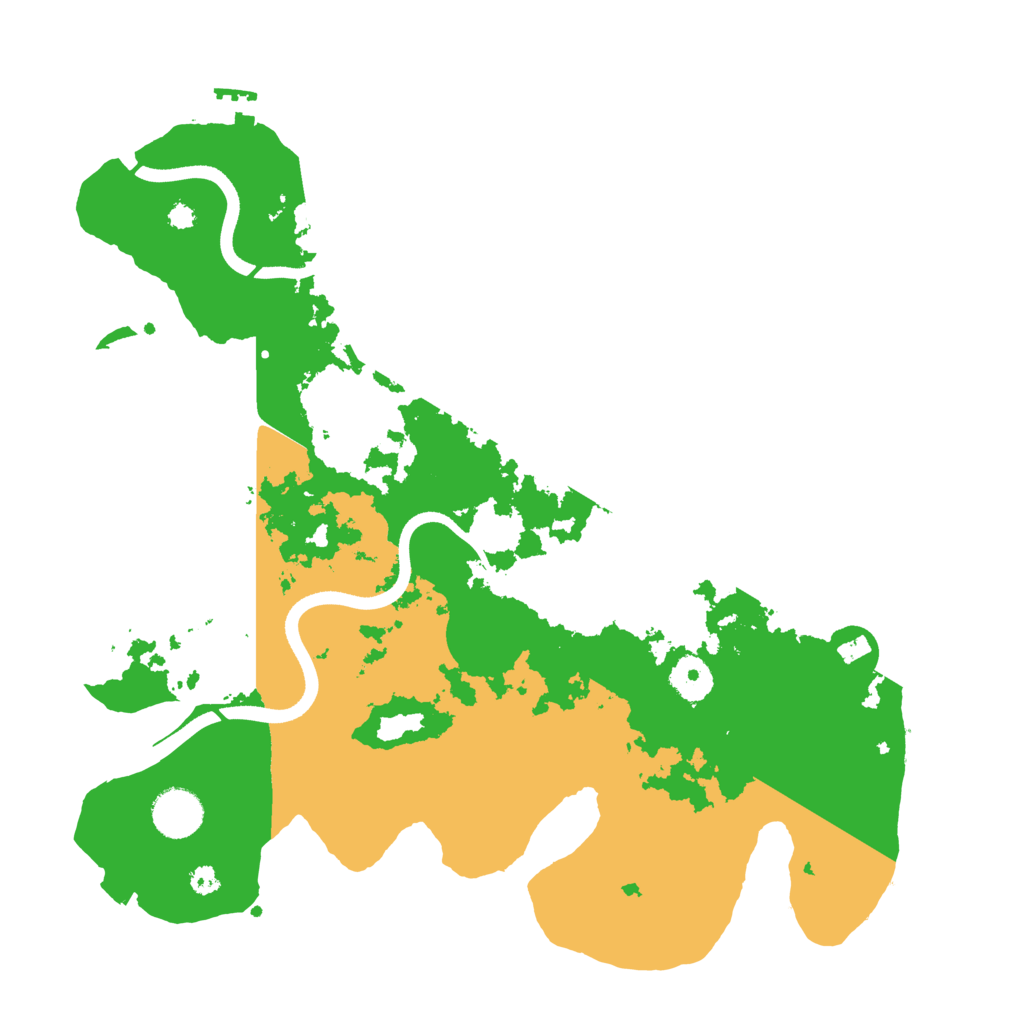 Biome Rust Map: Procedural Map, Size: 3600, Seed: 10501