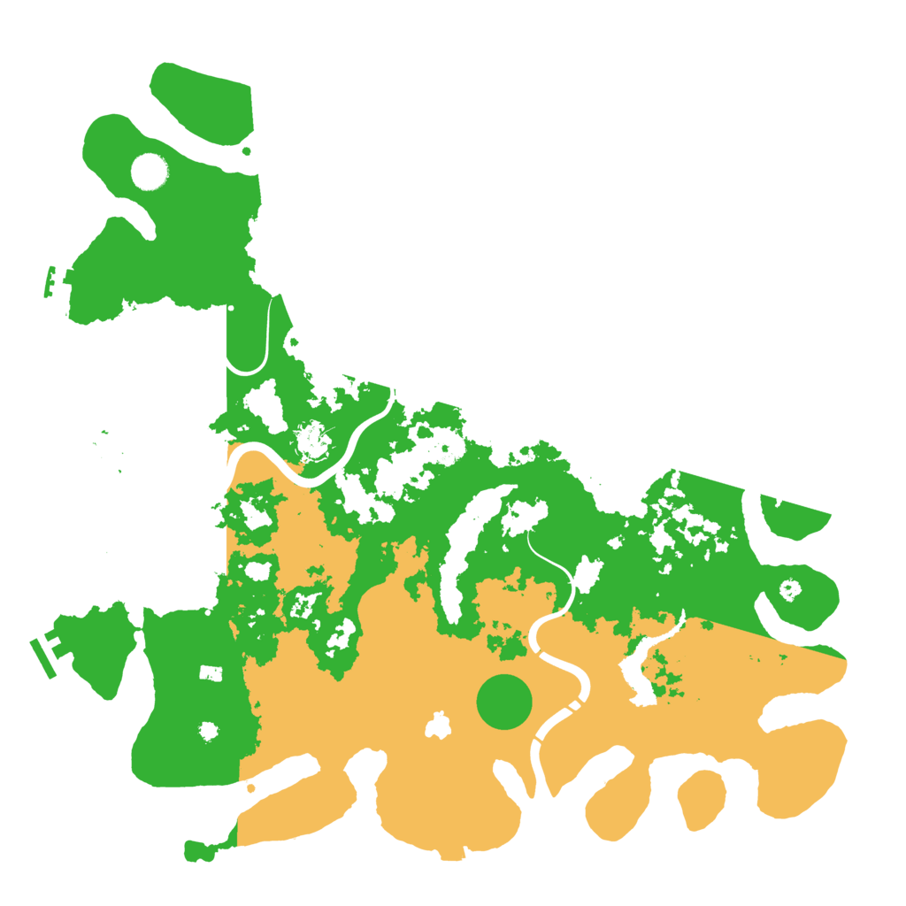 Biome Rust Map: Procedural Map, Size: 4300, Seed: 1764550810