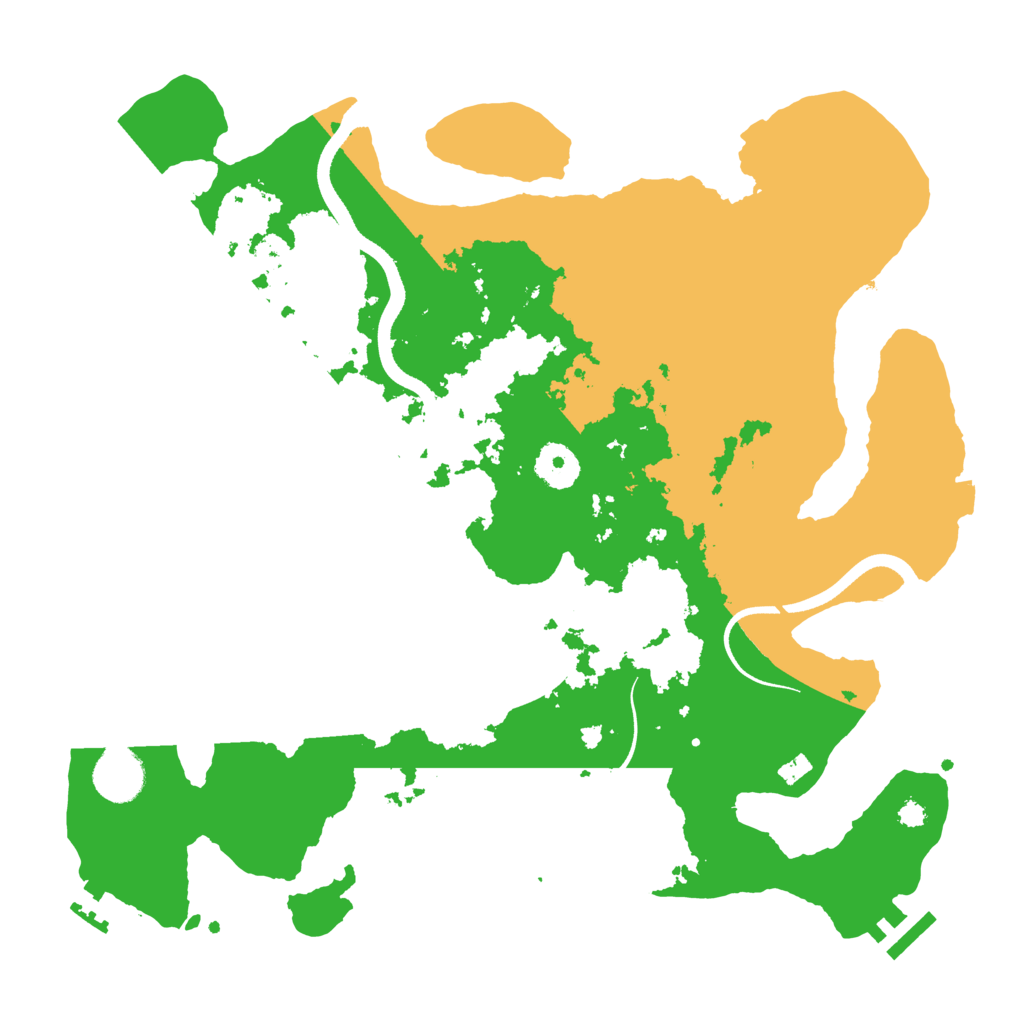 Biome Rust Map: Procedural Map, Size: 3500, Seed: 627309532