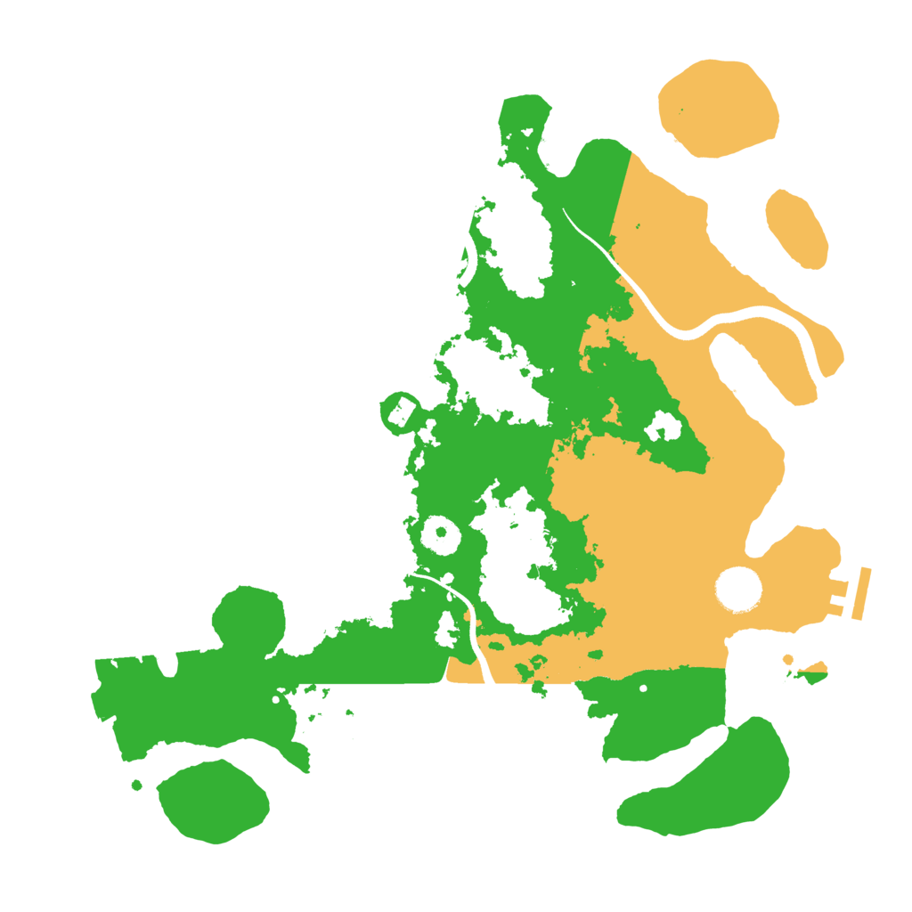 Biome Rust Map: Procedural Map, Size: 3500, Seed: 861775106