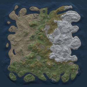 Thumbnail Rust Map: Procedural Map, Size: 4500, Seed: 25903079, 19 Monuments