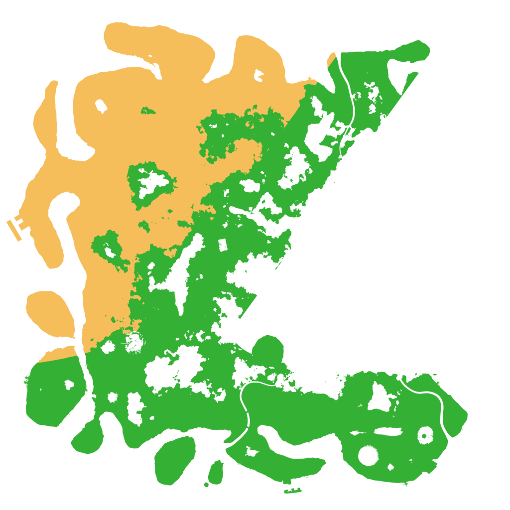Biome Rust Map: Procedural Map, Size: 4500, Seed: 1242962785
