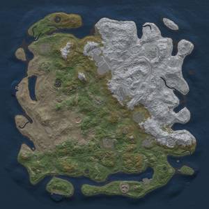 Thumbnail Rust Map: Procedural Map, Size: 4500, Seed: 689541, 19 Monuments