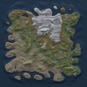 Thumbnail Rust Map: Procedural Map, Size: 4300, Seed: 746536460, 19 Monuments