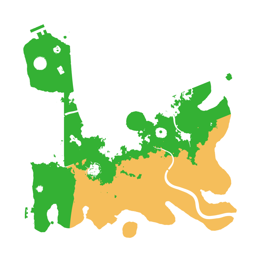 Biome Rust Map: Procedural Map, Size: 3500, Seed: 22828246