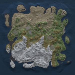 Thumbnail Rust Map: Procedural Map, Size: 3800, Seed: 35863741, 18 Monuments