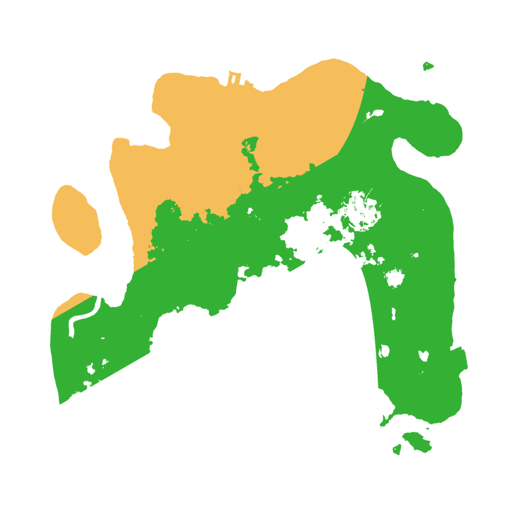 Biome Rust Map: Procedural Map, Size: 2600, Seed: 45645187
