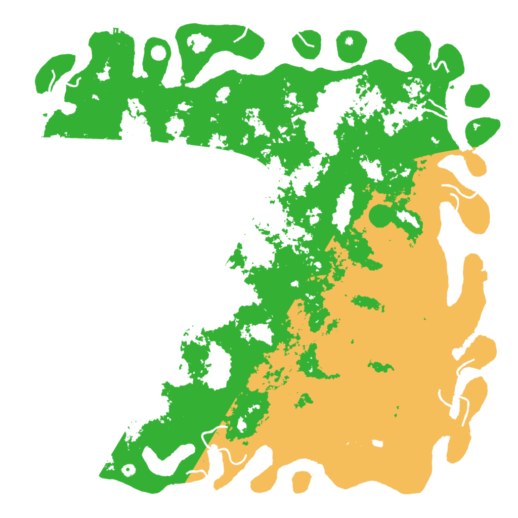 Biome Rust Map: Procedural Map, Size: 6000, Seed: 8804907