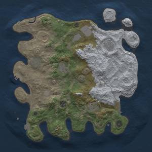 Thumbnail Rust Map: Procedural Map, Size: 3500, Seed: 634703473, 15 Monuments