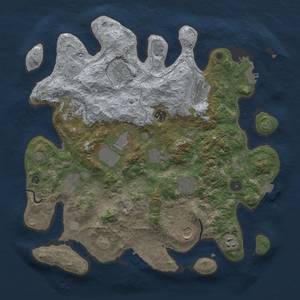 Thumbnail Rust Map: Procedural Map, Size: 3850, Seed: 31542034, 19 Monuments