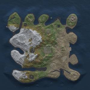 Thumbnail Rust Map: Procedural Map, Size: 2800, Seed: 1112919705, 9 Monuments