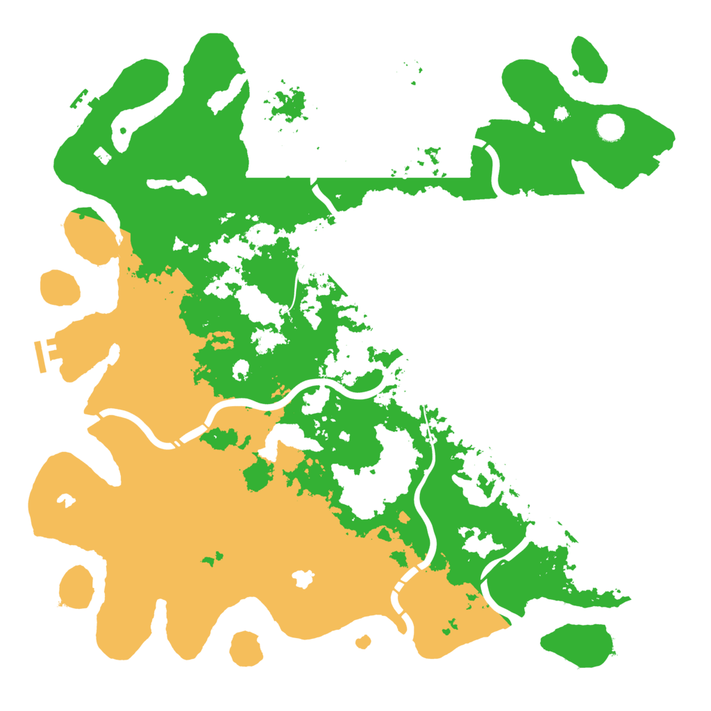 Biome Rust Map: Procedural Map, Size: 4500, Seed: 372537600