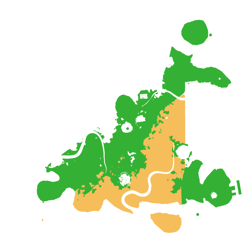Biome Rust Map: Procedural Map, Size: 3500, Seed: 607747971