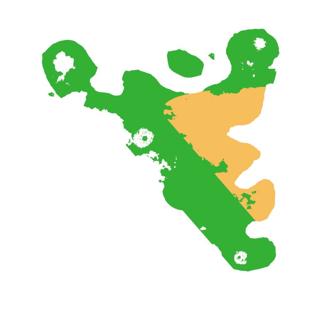 Biome Rust Map: Procedural Map, Size: 2500, Seed: 1025924086