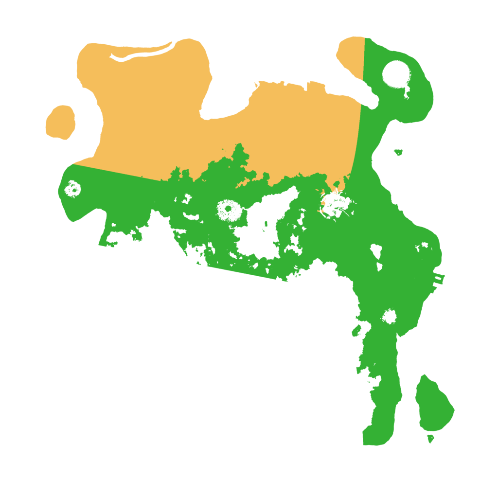 Biome Rust Map: Procedural Map, Size: 3200, Seed: 66680