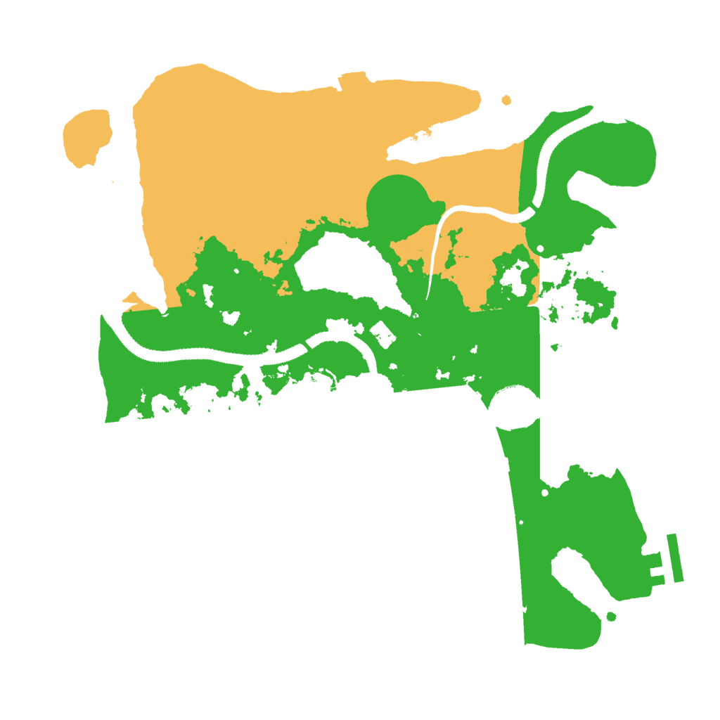 Biome Rust Map: Procedural Map, Size: 3000, Seed: 12121212