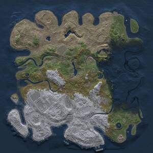 Thumbnail Rust Map: Procedural Map, Size: 4250, Seed: 111664, 16 Monuments